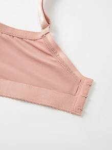 Women's Dusty Pink Casual Plus Size Push Up Bra With Medium Stretch Fabric And Adjustable Straps, Lift - Dusty Pink - View 6