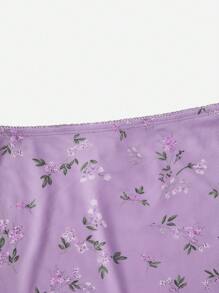 Soleia Váy nữ Xù nhỏ Họa tiết hoa Boho - Màu Lilac Tím - Xem 4