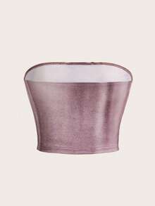 SHEIN ICON Áo nữ Buộc lại Tất cả trên in Giải trí - màu nâu - Xem 2