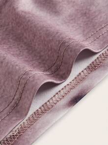 SHEIN ICON Áo nữ Buộc lại Tất cả trên in Giải trí - màu nâu - Xem 4