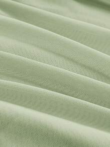 SHEIN MOD Solid Ruched Wrap Bodycon Skirt