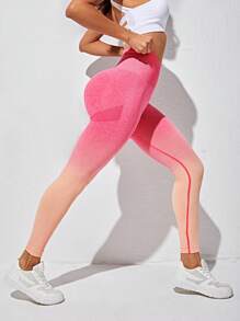 Yoga Trendy Quần Leggings Thể thao Nữ Ombre - Màu Hồng  Dưa hấu - Xem 2
