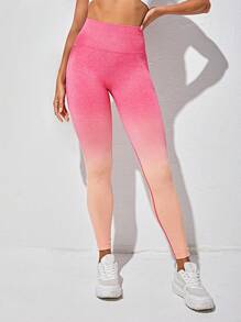 Yoga Trendy Quần Leggings Thể thao Nữ Ombre - Màu Hồng  Dưa hấu - Xem 4