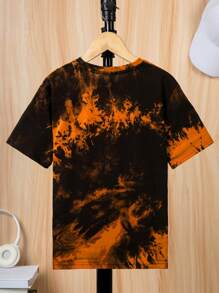 SHEIN Tween Boy Tie Dye Graphic T-Shirt