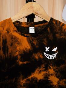 SHEIN Tween Boy Tie Dye Graphic T-Shirt