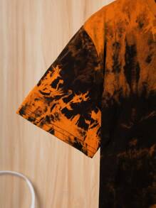 SHEIN Tween Boy Tie Dye Graphic T-Shirt