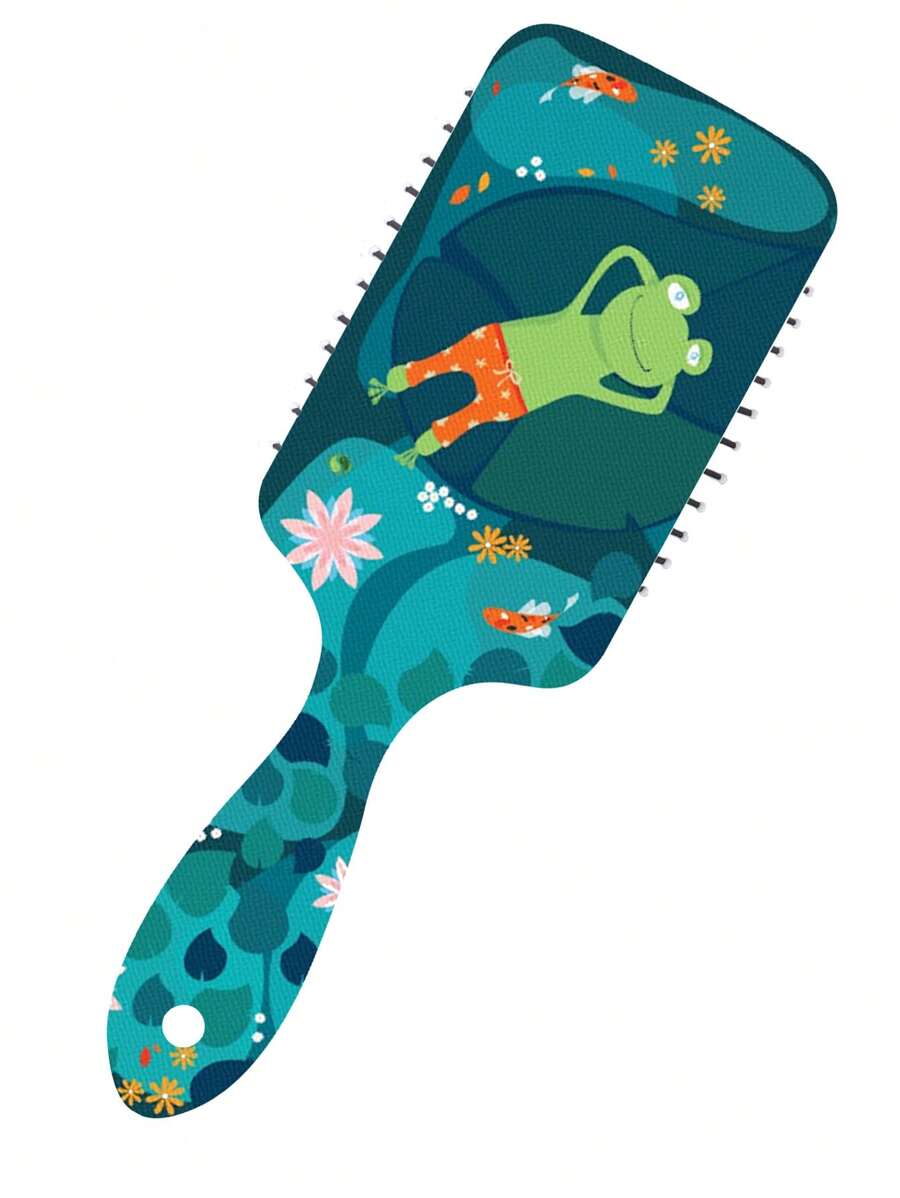 Vero Sparkles 1 cái Bàn chải đệm tóc đồ họa hoạt hình ếch - Nhiều màu - Xem 1