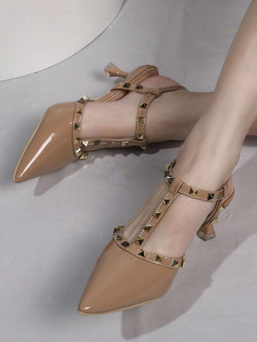 Tacones de punta para mujer, Otoño/Invierno 2025, Elegantes tacones altos, Diseño versátil para Primavera/Verano, Elegante, Atuendos de fiesta