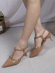 Tacones de punta para mujer, Otoño/Invierno 2025, Elegantes tacones altos, Diseño versátil para Primavera/Verano, Elegante, Atuendos de fiesta