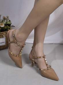 Tacones de punta para mujer, Otoño/Invierno 2025, Elegantes tacones altos, Diseño versátil para Primavera/Verano, Elegante, Atuendos de fiesta