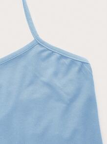 SHEIN ICON Top de tirantes unicolor de espalda con cordón