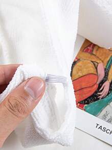 Mũ Sấy Tóc, 1Pc Hoạt Hình Gấu Dễ Thương Thiết Kế Hoạt Hình Có Nút Mềm Mại Khi Chạm Vào Đàn Hồi Mũ Tóc Có Thể Tái Sử Dụng Mũ Khô Ướt Tóc - trắng - Xem 5