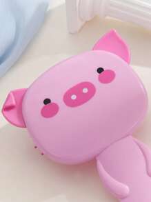 氣墊梳卡通三維造型按摩梳可愛風格適用於所有髮質 - 粉色 - 查看 3