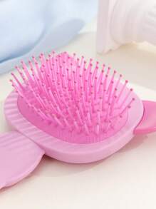 氣墊梳卡通三維造型按摩梳可愛風格適用於所有髮質 - 粉色 - 查看 4