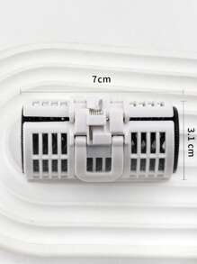 便攜式塑料捲髮器，3入組塑料黑白可重複使用捲髮器不帶熱螺旋捲髮器沙龍髮夾