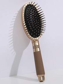 便攜軟墊頭髮塑膠雙色防止頭髮毛糙髮刷適合所有髮質