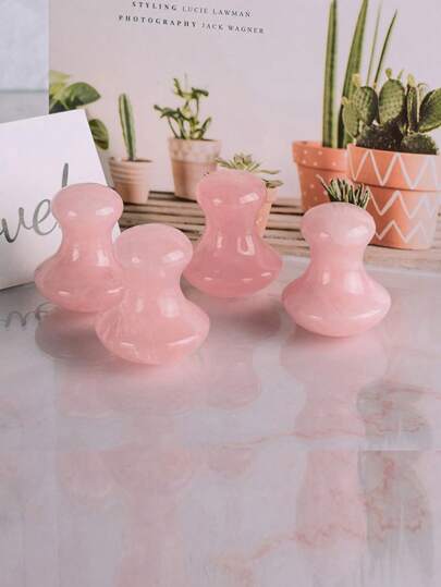 Facial Scraping Gua Tool,1Pc Facial Tool Rose Quartz Mushroom Shape Squash Face Lift Remove Wrinkles Massage Stone,Beauty,Skin Care Products,Spa,Self Care,Skin Care Tools,Face Care,Esthetician Supplies,Massage,Face Massage Tool,Face Roller