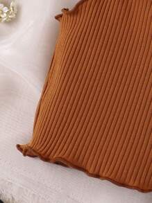 Tops em bé Xù nhỏ Gân đan màu trơn - Nhiều màu - Xem 5