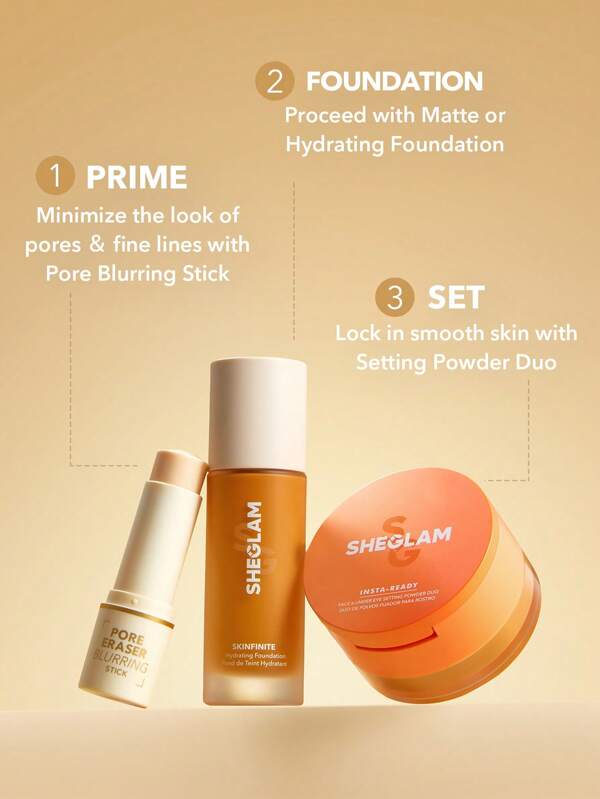 SHEGLAM Pore Eraser Blurring Stick Oil Control Pore Minimizing Facial