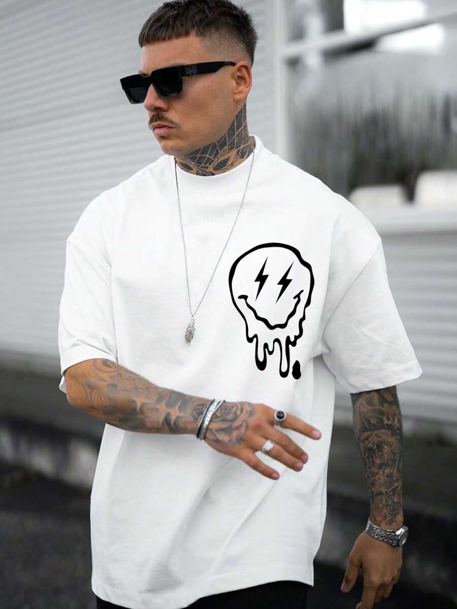 Áo thun & Áo lót Nam Hoạt hình Giải trí - trắng - Xem 1