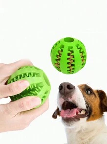 1 Bóng Màu Thiết Kế Đồ Chơi Rò Rỉ Thực Phẩm Cho Chó Nghiến Răng - màu xanh lá - Xem 1
