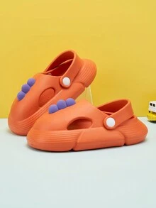 Kids Color Block Anti-slip Slippers - Orange - View 5