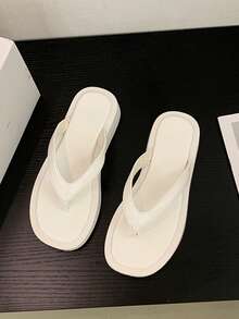 Niños Zapatillas anti deslizante unicolor - Blanco - Ver 1