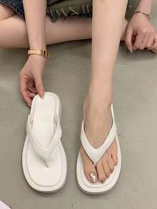 Niños Zapatillas anti deslizante unicolor - Blanco - Ver 3