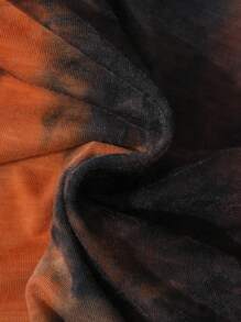 SHEIN 男孩紮染字母圖案T恤 - 彩色 - 查看 5