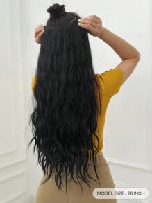 Long Body Wave Synthetic Hair Extension - Black - View 3