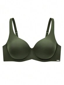 LUVLETTE Dream Curve Support + Plunge T-Shirt Bra - Green - View 9