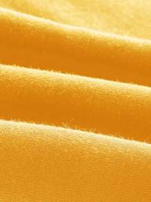 SHEIN ICON Lace Up Back Cami Top - Yellow - View 3