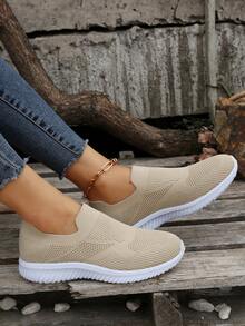 Zapatos de atletismo plano cómodo deportivo , súper ligero - Caqui - Ver 2