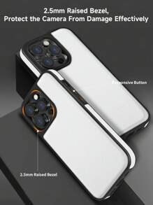 Habyby 男士pu商務風格防摔手機殼配備iphone 11/iphone 13/iphone 14/iphone 15/iphone 12 - 白色 - 查看 4
