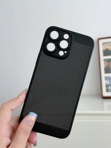 1 件简约超薄 PC 硬壳散热手机壳，内置镜头保护膜，适用于 iPhone 15 Pro Max P50 Vivo X90 Pro Honor Ry 80 11 Pro Oppo Reno Redmi 12c 智能手机 - 黑色 - 查看 2