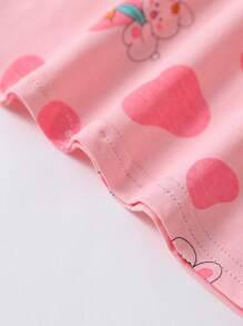 女孩卡通圖案T恤