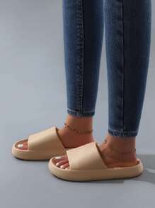 Modische, farbenfrohe, einfache Sandalen mit dicker, rutschfester Sohle für Innen- und Außenbereich, für Damen und Herren, geeignet für alle Jahreszeiten