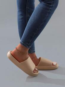Modische, farbenfrohe, einfache Sandalen mit dicker, rutschfester Sohle für Innen- und Außenbereich, für Damen und Herren, geeignet für alle Jahreszeiten