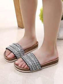 Chicas con banda única Zapatillas para exterior - Negro - Ver 1