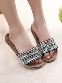 Chicas con banda única Zapatillas para exterior - Negro - Ver 2