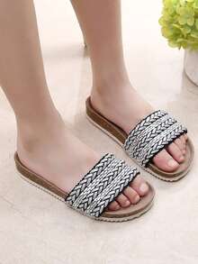 Chicas con banda única Zapatillas para exterior - Negro - Ver 3