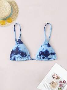 紮染三角杯比基尼上衣