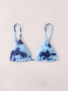 紮染三角杯比基尼上衣