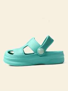 男孩鏤空洞洞鞋 - 綠色 - 查看 3