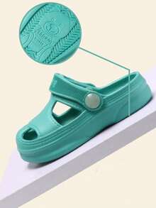 男孩鏤空洞洞鞋 - 綠色 - 查看 5