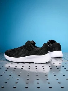 Giày thể thao có dây buộc móc tối giản cho bé trai - màu đen - Xem 2