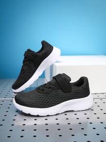 Giày thể thao có dây buộc móc tối giản cho bé trai - màu đen - Xem 6