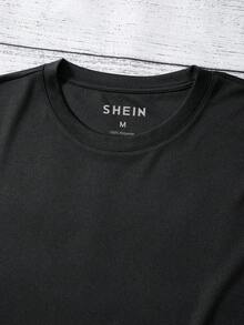RueChic Men Slogan Graphic Tee - Black - View 3
