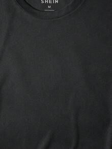 RueChic Men Slogan Graphic Tee - Black - View 6