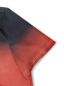 Manfinity LEGND 男士漸層弧形下擺T恤 - 彩色 - 查看 5